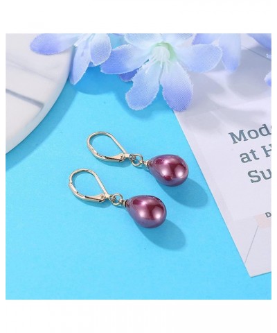 Classic Design Earrings Dangle Stud Elegant Earrings Women's Special Occasion Jewelry,Wine Red Nice and Practical $3.82 Earrings