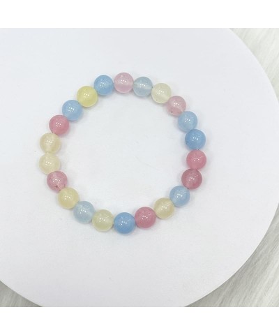 Natural Stone 8mm Bracelet For Mom Daughter Birthday Mothers Day Colorful Beaded Stretch Bracelet Inspirational For Women Gir...