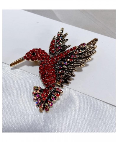 Cute Hummingbird Sparkly Rhinestones Brooches Pins Delicate Vintage Birds Animal Brooch for Women Men Ladies Girls for Party ...