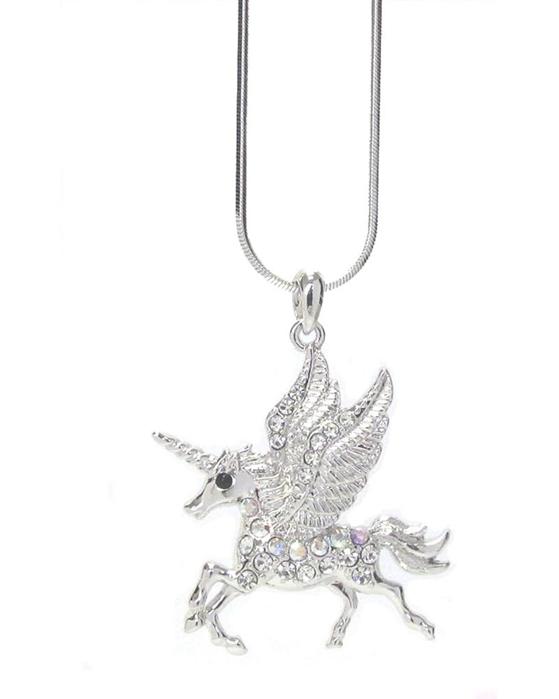 Animal Pendant Necklace Dog/Cat/Swan/Giraffe/Elephant/Penguin/Horse/Kangaroo/Owl/Frog/Bear/Unicorn Unicorn $9.68 Necklaces