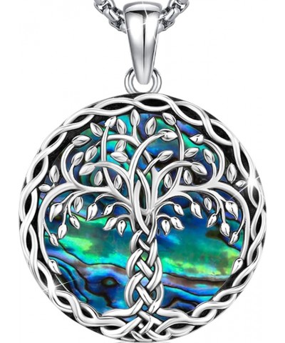 Tree of Life Necklace 925 Sterling Silver Celtic Knot Pendant Necklace Family Tree Pendant Celtic Jewelry Necklace Pendant fo...