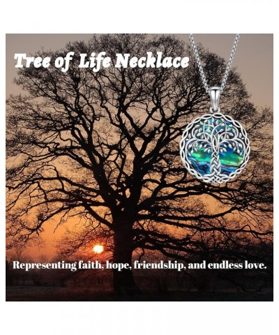 Tree of Life Necklace 925 Sterling Silver Celtic Knot Pendant Necklace Family Tree Pendant Celtic Jewelry Necklace Pendant fo...