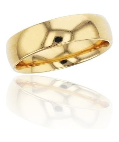 10K or 14K Yellow, White, Rose Gold 5mm Polished Plain Wedding Band, Size 10K-Yellow Gold $95.06 Bracelets