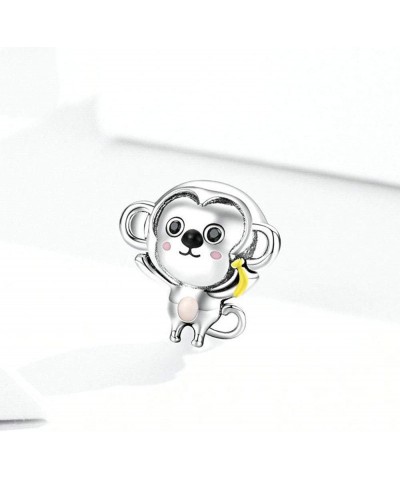 925 Sterling Silver Giraffe Charm Monkey Charm Cow Charm Dog Charm Crab Charm Animal Charm Pet Charm Birthday Charm for Pando...