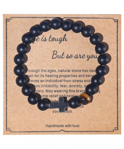 Get Well Soon Gifts Natural Stone Healing Relaxation Bracelets inspirational gifts for Women Men Teen Girls,8mm Chakra Crysta...