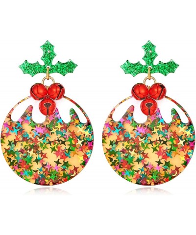 Christmas Earrings for Women Colorful Acrylic Drop Earrings Christmas lanterns and Tree Earrings Gift Color Balls $13.67 Earr...