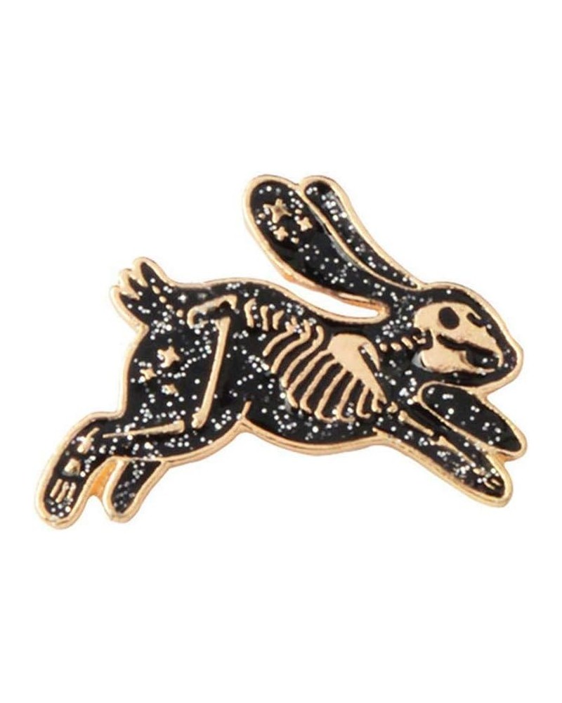 PULABO Skeleton Rabbit Enamel Pin Badges Brooches for Men Women Backpack Purse Hat Accessories and Practical Durable, Golden ...