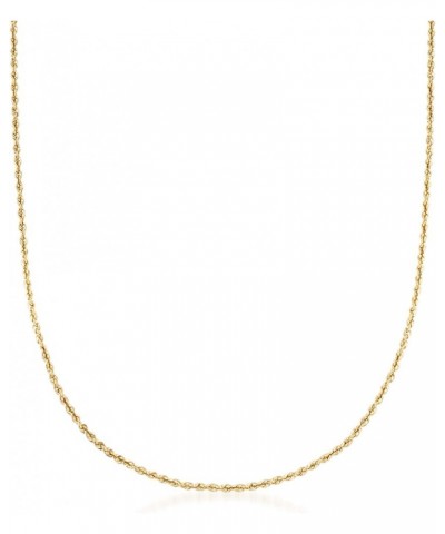 2.6mm 14kt Yellow Gold Rope-Chain Necklace 18.0 Inches $216.00 Necklaces