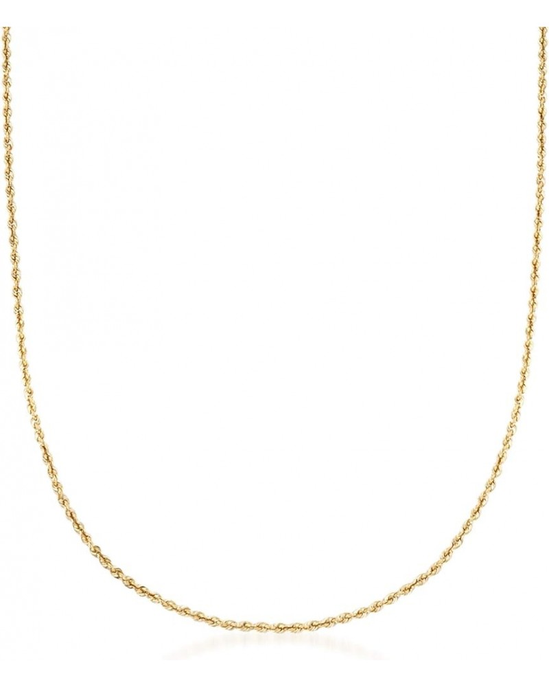 2.6mm 14kt Yellow Gold Rope-Chain Necklace 18.0 Inches $216.00 Necklaces