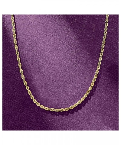 2.6mm 14kt Yellow Gold Rope-Chain Necklace 18.0 Inches $216.00 Necklaces