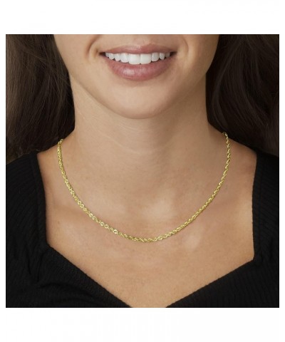 2.6mm 14kt Yellow Gold Rope-Chain Necklace 18.0 Inches $216.00 Necklaces