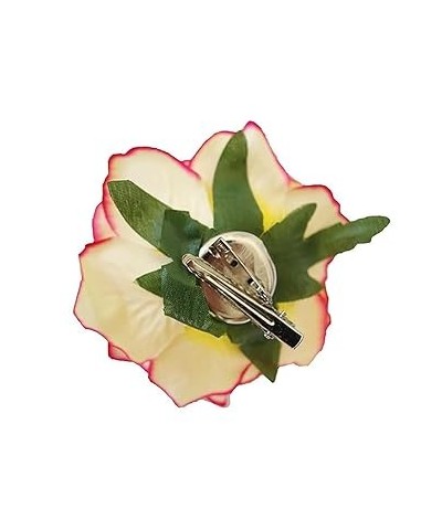 Women's Vintage Elegent Rose Flower Hair Clip Pin up Flower Brooch for Party Travel Festivals (Dark Purple) Yellow $6.26 Broo...