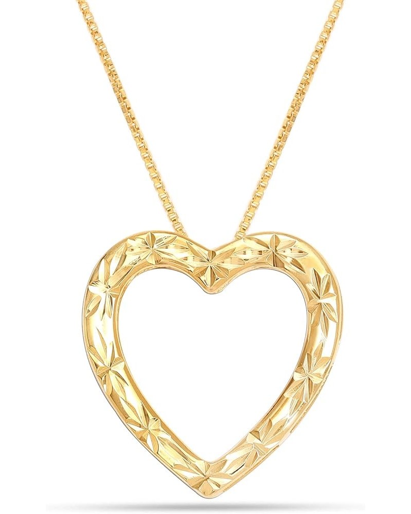 925 Sterling Silver Love Heart Pendant Necklace for Women Teens Gold-Plated DC Heart $23.19 Necklaces