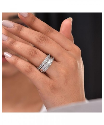 Shop LC 925 Sterling Silver Spinner Ring Jewelry for Women Birthday Gifts for Women White $20.27 Rings