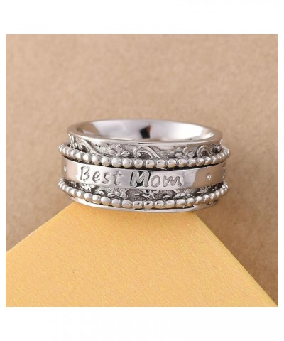 Shop LC 925 Sterling Silver Spinner Ring Jewelry for Women Birthday Gifts for Women White $20.27 Rings