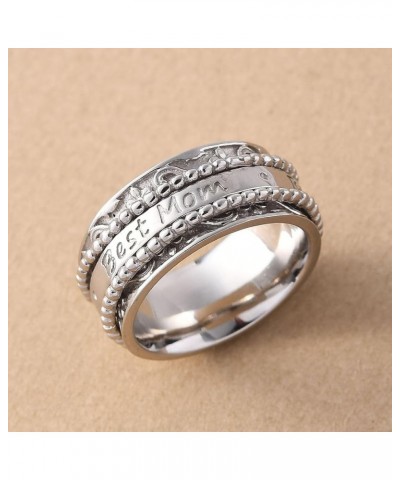 Shop LC 925 Sterling Silver Spinner Ring Jewelry for Women Birthday Gifts for Women White $20.27 Rings