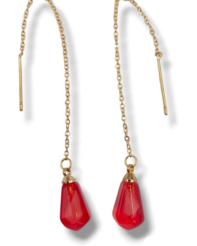 Pomegranate jewelry Long chain threaders $19.71 Earrings