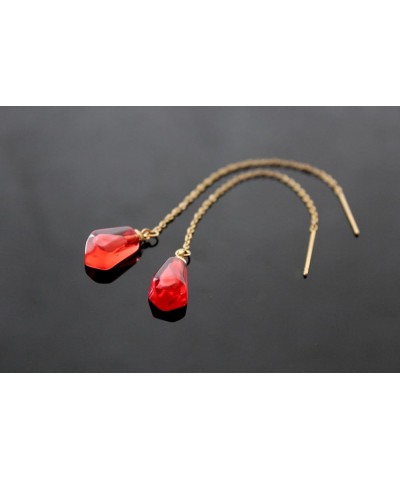 Pomegranate jewelry Long chain threaders $19.71 Earrings