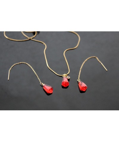 Pomegranate jewelry Long chain threaders $19.71 Earrings