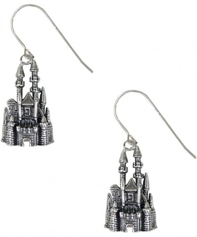 Sterling Silver Castle Drop Dangle Earrings $36.72 Earrings