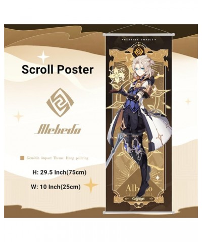 Genshin Impact Box Merch Set with 11 Gifts, Wanderer Cyno Xiao All 5 Stars Characters Plush Poster Acrylic Stand Bracelet Sti...