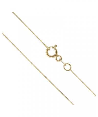 14K Real Solid Yellow Gold 0.5mm or 1mm Box Chain Necklace, 16"-24 0.5mm - 16 Inches $44.42 Necklaces