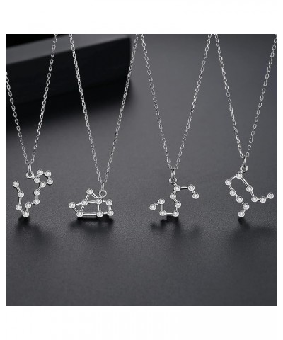 925 Sterling Silver Astrology Constellation Horoscope Zodiac Star Sign Pendant Necklace for Women Aquarius $14.78 Necklaces