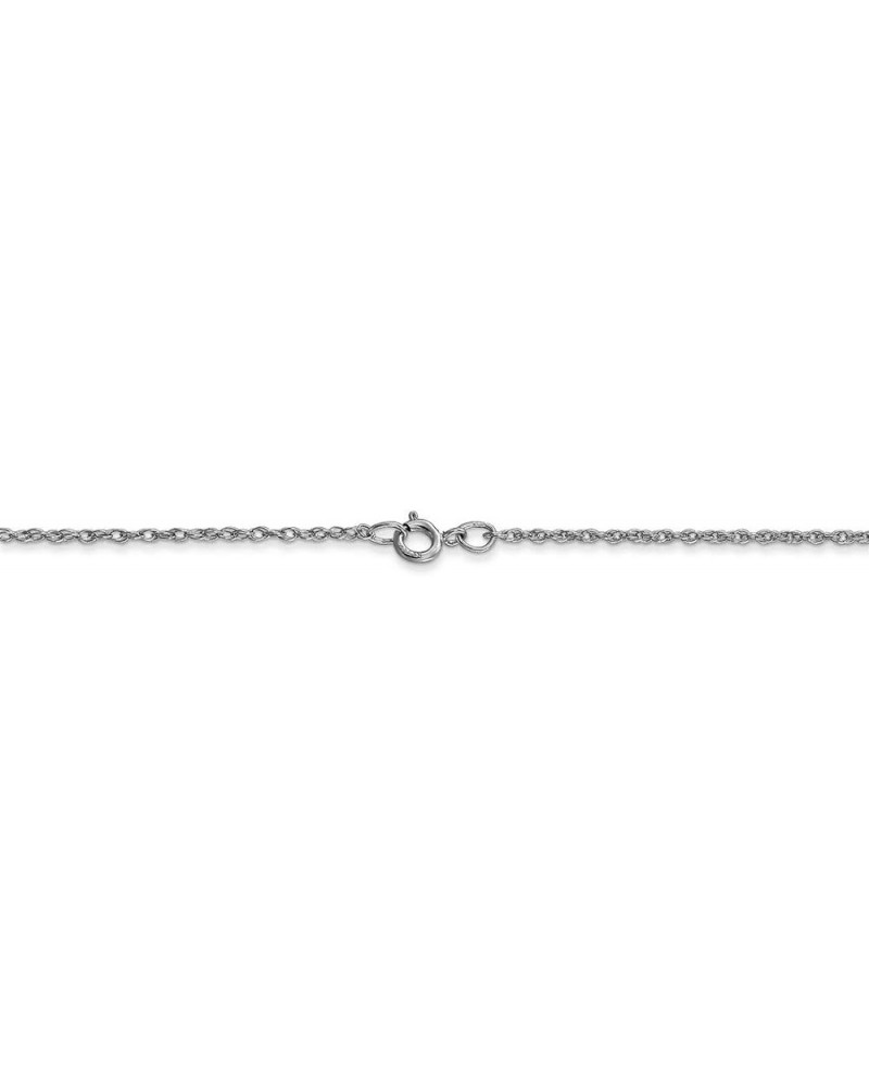 14k White Gold Cable Rope Thin Pendant Chain Necklace 16.0 Inches 0.95 mm $47.00 Necklaces