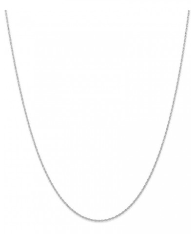 14k White Gold Cable Rope Thin Pendant Chain Necklace 16.0 Inches 0.95 mm $47.00 Necklaces