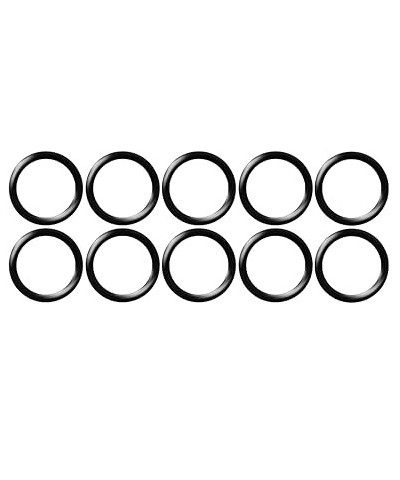 Pack of 10 Black Silicone Body Jewelry O-Rings (4mm (0.16")) 22mm (0.87") $6.50 Body Jewelry