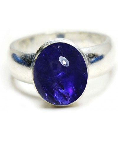 Choose Your Natural Gemstone Ring Oval Shape 925 Sterling Silver Cabochon Birthstones Jewellery natural-cabochon iolite $14.6...