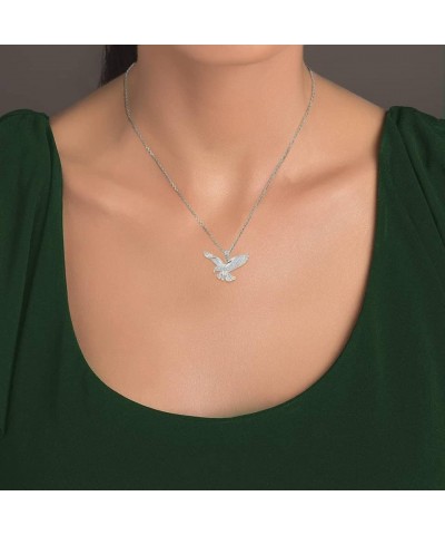 Solid .925 Sterling Silver Flying Eagle Animal Pendant Necklace and Pendant Only 18" Chain $17.59 Necklaces