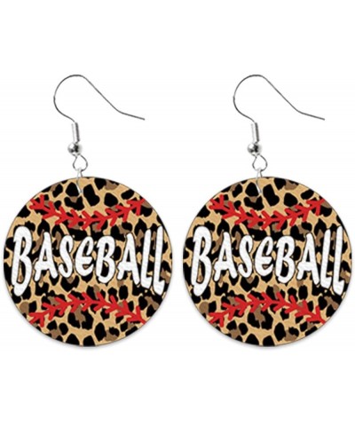 Retro Sports Ball Leather Dangle Earrings Baseball Basketball Soccer Volleyball Shape Earrings for Women Girls Jewelry E $6.1...