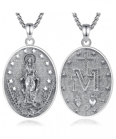 Unique Religious Gifts for Men Women, St. Michael/St. Christopher/St. Benedict/Virgin Mary Pendant Necklaces Virgin Mary - Cu...