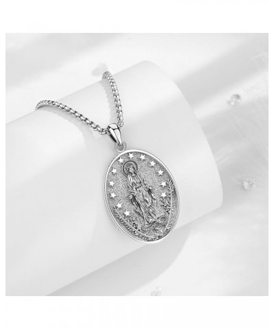 Unique Religious Gifts for Men Women, St. Michael/St. Christopher/St. Benedict/Virgin Mary Pendant Necklaces Virgin Mary - Cu...