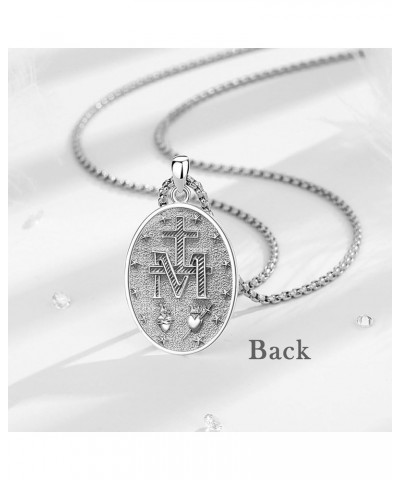 Unique Religious Gifts for Men Women, St. Michael/St. Christopher/St. Benedict/Virgin Mary Pendant Necklaces Virgin Mary - Cu...