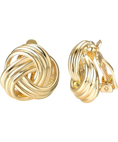 Clip on Earrings for Women Fashion Love Knot Forever Love Jewelry Clip-on Earrings $8.67 Earrings