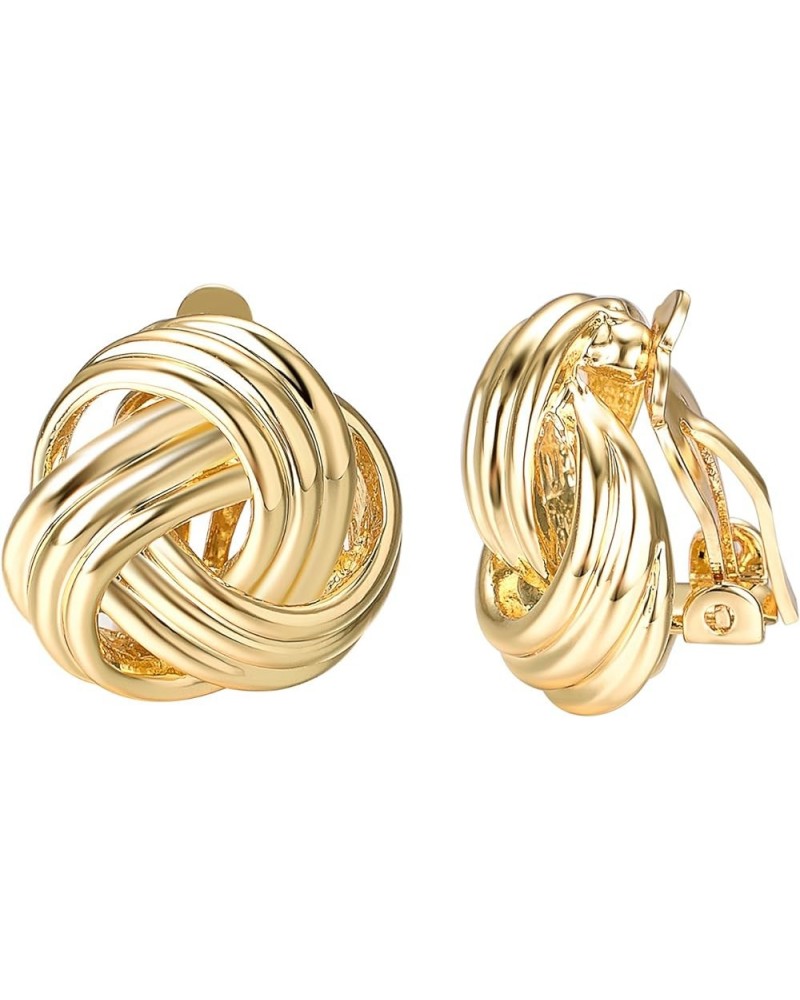 Clip on Earrings for Women Fashion Love Knot Forever Love Jewelry Clip-on Earrings $8.67 Earrings