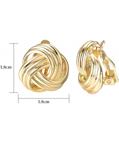 Clip on Earrings for Women Fashion Love Knot Forever Love Jewelry Clip-on Earrings $8.67 Earrings