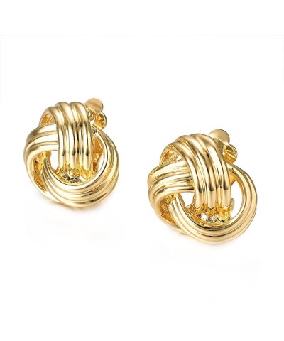 Clip on Earrings for Women Fashion Love Knot Forever Love Jewelry Clip-on Earrings $8.67 Earrings