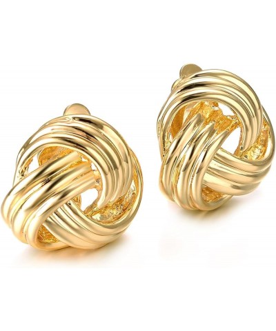 Clip on Earrings for Women Fashion Love Knot Forever Love Jewelry Clip-on Earrings $8.67 Earrings