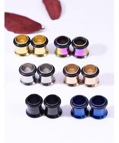 12G 10G 8G 6G 4G 2G 0G 00G 316L Surgical Stainless Steel Ear Gauges Tunnel Plug Earrings Expander Stretcher Piercings Jewelry...