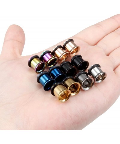 12G 10G 8G 6G 4G 2G 0G 00G 316L Surgical Stainless Steel Ear Gauges Tunnel Plug Earrings Expander Stretcher Piercings Jewelry...