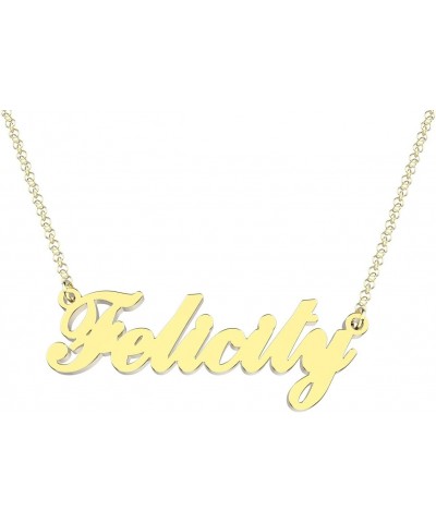 Letter F Personalized Name Necklace Dainty Name Plate Necklace Jewelry Personalized Gifts for Women Teen Girls $8.69 Necklaces