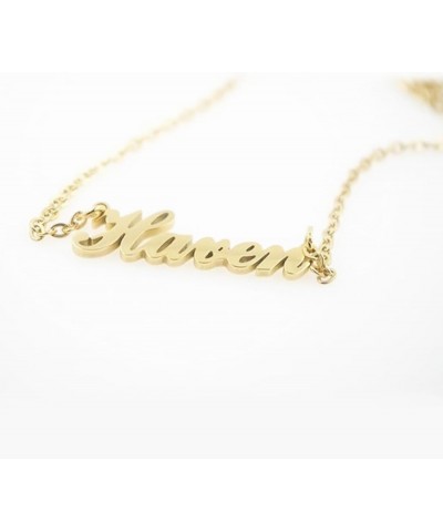 Letter F Personalized Name Necklace Dainty Name Plate Necklace Jewelry Personalized Gifts for Women Teen Girls $8.69 Necklaces