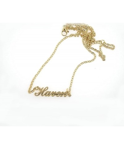 Letter F Personalized Name Necklace Dainty Name Plate Necklace Jewelry Personalized Gifts for Women Teen Girls $8.69 Necklaces