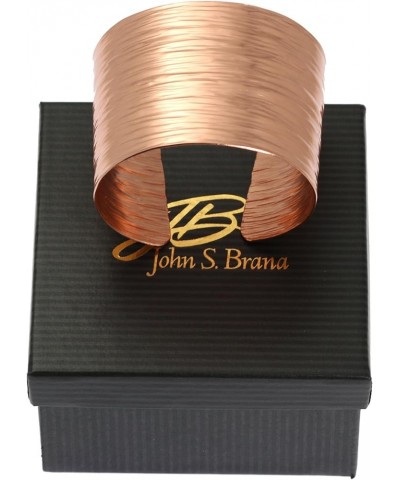 Copper Bark Cuff Bracelet Handmade Jewelry - 100% Uncoated Solid Copper 7.0 Inches $35.70 Bracelets