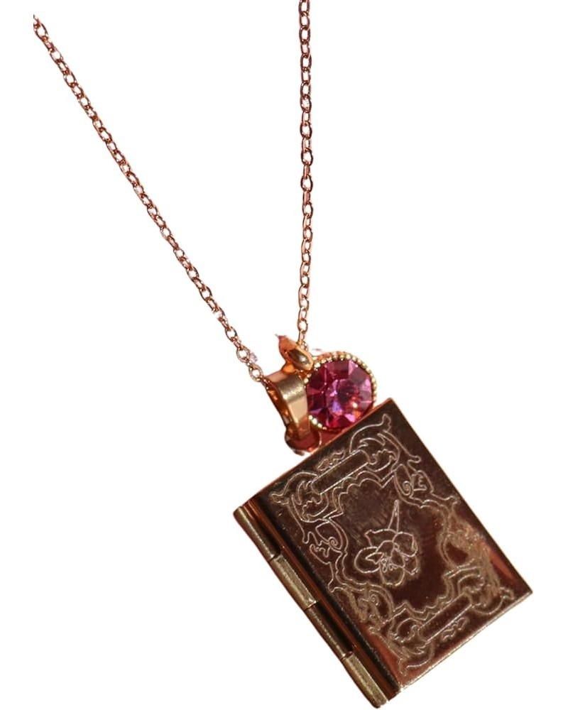 12 Princesses Birth Flower Book Necklace, Stainless Steel Necklace July - Blair Gold $19.74 Necklaces