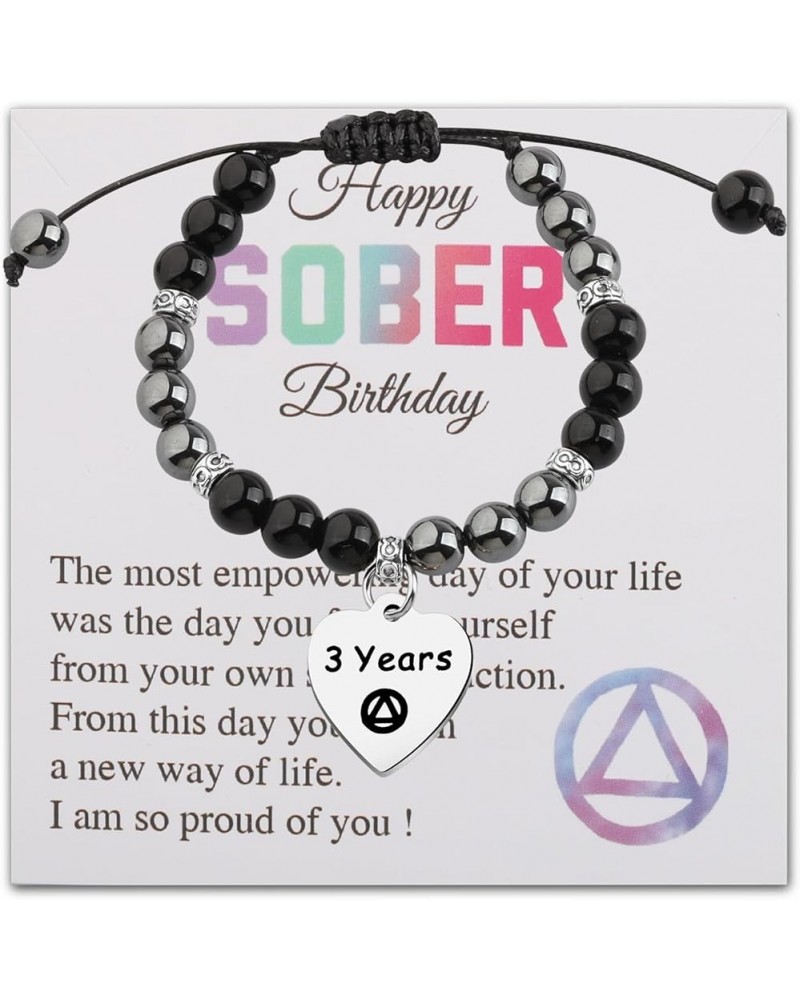 AA Sober Recovery Bracelet 1 Year 2 Years 3 Years 5 Years Happy Sober Birthday Gift Recovery Sobriety Gift AA 3 years $9.82 B...