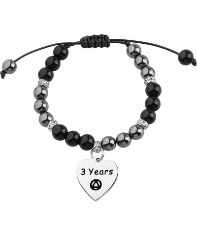 AA Sober Recovery Bracelet 1 Year 2 Years 3 Years 5 Years Happy Sober Birthday Gift Recovery Sobriety Gift AA 3 years $9.82 B...